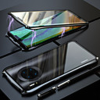 Magnetic Case For Huawei Mate 30 / Mate 30Pro Magnet Clear 360 Protection Shockproof / Flip / Transparent Case Huawei Protective Case / Mobile Phone Case