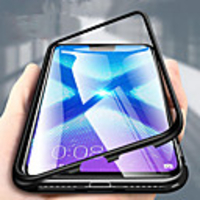 Magnetic Case For Huawei P20 Huawei P20 Pro Huawei P30 Metal Single sided Tempered Glass Protective Case Shockproof Pattern Full Body Case
