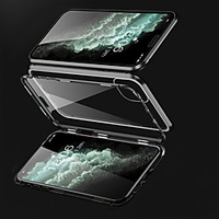 Magnetic Case For iPhone 13 12 Mini Pro Max Double Sided Glass 360 Protection Shockproof Magnetic Adsorption Case Clear Case for iPhone 11/X/XS XR XS Max 7 Plus/8 Plus miniinthebox