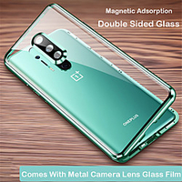 Magnetic Case for OnePlus 8 One Plus 8Pro Protection Camera 360 Double Sided Tempered Glass Magnetic Cover Protective Case miniinthebox