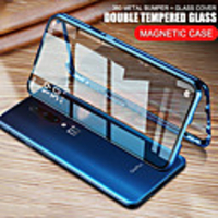 Magnetic Case for OnePlus OnePlus Nord OnePlus 8 8Pro OnePlus 7 7Pro 360 Protection Double sided Tempered Glass Metal Magnet Adsorption Protective Phone Case
