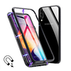 Magnetic Case For Samsung Galaxy A10S / A9(2018) / A2 Core 360-degree Single Side Tempered Glass Metal Phone Fundas Cover Magnet Cases for Samsung A10 /A20 /A30 /A40/ A50/A60/A70/A20E/A7(2018)/A6 Plus miniinthebox