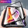 Magnetic Case For Samsung Galaxy S20 Plus / S20 Ultra / S20 Single Sided Mobile Phone Case Magnetic Back Cover Fashion Solid Colored Metal Tempered Glass Phone Case