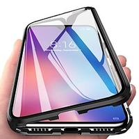 Magnetic Case with Screen Protector For Samsung Galaxy S22 Ultra A53 S21 Plus S20 FE A72 A52 A42 A32 Note 20 Ultra 360-degree Single Side Tempered Glass Metal Phone Fundas Cover miniinthebox