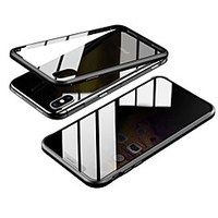 Magnetic Double Sided Anti-peep Case For Apple iPhone XS / iPhone XR /XS Max/7 8PLUS/7 8/6SPLUS/6S/6 Transparent / Magnetic Full Body Cases Solid Colored Tempered Anti Peeping Glass miniinthebox