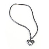 Magnetic Necklace with Heart Pendant
