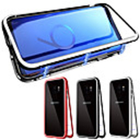 Magnetic Phone Case For Samsung Galaxy S10 S10 Plus Single-sided Magnetic Full Body Cases Solid Colored Tempered Glass