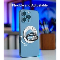 Magnetic Ring Cell Phone Holder for iPhone 13 12 MagSafe Accessories Adjustable Finger Ring Grip and Stand,  Removable Wireless Charging Compatible with Most Mag Safe Case miniinthebox