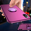 Magnetic Ring Holder Bling Diamond Soft TPU Phone Case For iphone 11 Pro Max / iphone 11 Pro / iphone 11 / XS Max XR XS X 8 Plus 8 7 Plus 7 6 Plus 6 Rhinestone Frame Silicone Shockproof Stand Cover