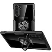 Magnetic Ring Stand Silicone Case For Samsung Galaxy Note 10 Pro Note 10 Note 9 Case Shockproof Armor transparent Hard PC Back Cover TPU edge