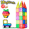 Magnetic Tiles Building Blocks 3D Magnetic Blocks Building Bricks 128 pcs Creative STEAM Toy Geometric Pattern Color Gradient Educational Building Toys All Boys