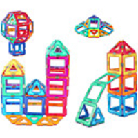 Magnetic Tiles Building Blocks 3D Magnetic Blocks Building Bricks 42 pcs STEAM Toy Geometric Pattern Educational Building Toys All Toy Gift / Kid