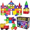 Magnetic Tiles Building Blocks 3D Magnetic Blocks Building Bricks 55 pcs STEAM Toy Geometric Pattern Educational Building Toys All Toy Gift / Kid