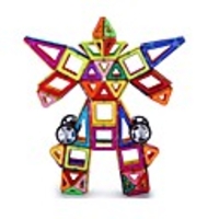 Magnetic Tiles Building Kit 3D Magnetic Blocks Building Bricks 109 pcs STEAM Toy Geometric Pattern 3D Cartoon Parent-Child Interaction Educational Building Toys All Toy Gift