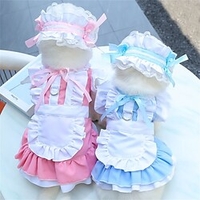 Maid Parent-child Clothing Pet Cat Dog Spring and Summer Clothing Supplies Can Be Hung Traction Dog Skirt French Fighting Medium-sized Dog miniinthebox