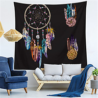 Mandala Bohemian Wall Tapestry Art Decor Blanket Curtain Hanging Home Bedroom Living Room Decoration Boho Hippie Dream Catcher miniinthebox