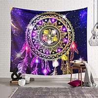 Mandala Bohemian Wall Tapestry Art Decor Blanket Curtain Hanging Home Bedroom Living Room Decoration Boho Hippie Polyester Dream Catcher