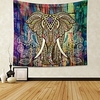 Mandala Bohemian Wall Tapestry Art Decor Blanket Curtain Hanging Home Bedroom Living Room Dorm Decoration Boho Hippie Indian Elephant miniinthebox