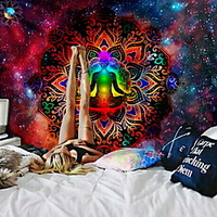 Mandala Bohemian Wall Tapestry Art Decor Blanket Curtain Hanging Home Bedroom Living Room Dorm Decoration Boho Hippie Psychedelic Floral Flower Lotus Buddha Indian miniinthebox