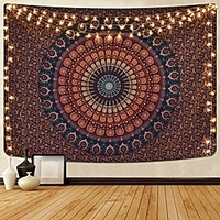 Mandala Bohemian Wall Tapestry Art Decor Blanket Curtain Hanging Home Bedroom Living Room Dorm Decoration Boho Hippie Psychedelic Floral Flower Lotus Indian miniinthebox