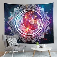 Mandala Bohemian Wall Tapestry Art Decor Blanket Curtain Hanging Home Bedroom Living Room Dorm Decoration Boho Hippie Psychedelic Moon Star Indian miniinthebox