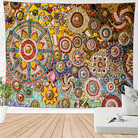 Mandala Bohemian Wall Tapestry Art Decor Blanket Curtain Picnic Tablecloth Hanging Home Bedroom Living Room Dorm Decoration Boho Hippie Different Colors Beauty Views miniinthebox