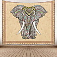 Mandala Bohemian Wall Tapestry Art Decor Blanket Curtain Picnic Tablecloth Hanging Home Bedroom Living Room Dorm Decoration Boho Hippie India Elephant