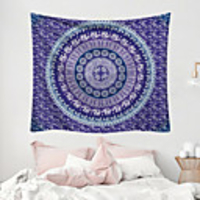 Mandala Bohemian Wall Tapestry Art Decor Blanket Curtain Picnic Tablecloth Hanging Home Bedroom Living Room Dorm Decoration Boho Hippie Polyester Fiber Mandala Psychedelic Floral Flower Lotus