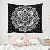 Mandala Bohemian Wall Tapestry Art Decor Blanket Curtain Picnic Tablecloth Hanging Home Bedroom Living Room Dorm Decoration Boho Hippie Polyester Fiber Mandala Psychedelic Floral Flower Lotus