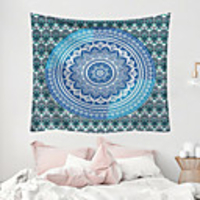 Mandala Bohemian Wall Tapestry Art Decor Blanket Curtain Picnic Tablecloth Hanging Home Bedroom Living Room Dorm Decoration Boho Hippie Polyester Fiber Mandala Psychedelic Floral Flower Lotus