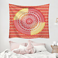 Mandala Bohemian Wall Tapestry Art Decor Blanket Curtain Picnic Tablecloth Hanging Home Bedroom Living Room Dorm Decoration Boho Hippie Polyester Fiber Mandala Psychedelic Floral Flower Lotus