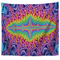 Mandala Bohemian Wall Tapestry Art Decor Blanket Curtain Picnic Tablecloth Hanging Home Bedroom Living Room Dorm Decoration Boho Hippie Polyester Magic Visual Experience