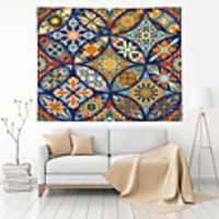 Mandala Bohemian Wall Tapestry Art Decor Blanket Curtain Picnic Tablecloth Hanging Home Bedroom Living Room Dorm Decoration Boho Hippie Polyester Modern Mandala