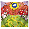 Mandala Bohemian Wall Tapestry Art Decor Blanket Curtain Picnic Tablecloth Hanging Home Bedroom Living Room Dorm Decoration Boho Hippie Polyester Psychedelic Sun Mushroom
