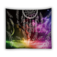 Mandala Bohemian Wall Tapestry Art Decor Blanket Curtain Picnic Tablecloth Hanging Home Bedroom Living Room Dorm Decoration Boho Hippie Polyester White Dream Catcher
