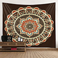 Mandala Bohemian Wall Tapestry Art Decor Blanket Curtain Picnic Tablecloth Hanging Home Bedroom Living Room Dorm Decoration Boho Hippie Psychedelic Floral Flower Lotus