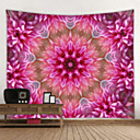 Mandala Bohemian Wall Tapestry Art Decor Blanket Curtain Picnic Tablecloth Hanging Home Bedroom Living Room Dorm Decoration Boho Hippie Psychedelic Floral Flower Lotus