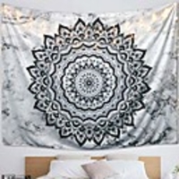Mandala Bohemian Wall Tapestry Art Decor Blanket Curtain Picnic Tablecloth Hanging Home Bedroom Living Room Dorm Decoration Boho Hippie Psychedelic Floral Flower Lotus