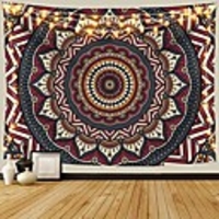 Mandala Bohemian Wall Tapestry Art Decor Blanket Curtain Picnic Tablecloth Hanging Home Bedroom Living Room Dorm Decoration Boho Hippie Psychedelic Floral Flower Lotus