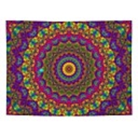 Mandala Bohemian Wall Tapestry Art Decor Blanket Curtain Picnic Tablecloth Hanging Home Bedroom Living Room Dorm Decoration Boho Hippie Psychedelic Floral Flower Lotus