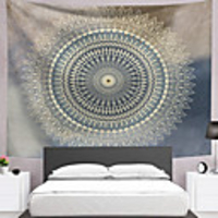 Mandala Bohemian Wall Tapestry Art Decor Blanket Curtain Picnic Tablecloth Hanging Home Bedroom Living Room Dorm Decoration Boho Hippie Psychedelic Floral Flower Lotus Simple Beauty Views