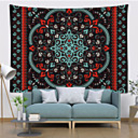 Mandala Bohemian Wall Tapestry Art Decor Blanket Curtain Picnic Tablecloth Hanging Home Bedroom Living Room Dorm Decoration Boho Hippie Psychedelic Geometric Pattern