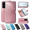 Mandala Embossed Leather Wallet Flip Case for Samsung Galaxy S22 S21 S20 Plus Ultra A72 A52 A42 A32 Card Holder with Stand Cover Mobile Phone Case Flower miniinthebox