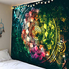 Mandala lotus print art table interior tablecloth bohemian beach towel tablecloth wall hanging tapestry yoga mat tapestry