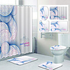 Mandala Pattern PrintingBathroom Shower Curtain Leisure Toilet Four-Piece Design