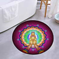 Mandala Round Mat Carpet Door Mat Bedroom Living Room Carpet Study Room Carpet Kitchen Bathroom Anti-slip Mat