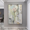 Manual Handmade Oil Painting Hand Painted Vertical Panoramic Abstract Famous Modern Realism Rolled Canvas (No Frame) miniinthebox
