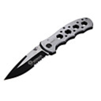 Manual-Release Folding Knife with Pouch (8.6CM Blade-Length))