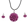 Many Petal Necklace Earrings Jewelry Set
