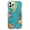 Map Case For Apple iPhone 12 iPhone 11 iPhone 12 Pro Max Unique Design Protective Case and Screen Protector Shockproof Back Cover TPU